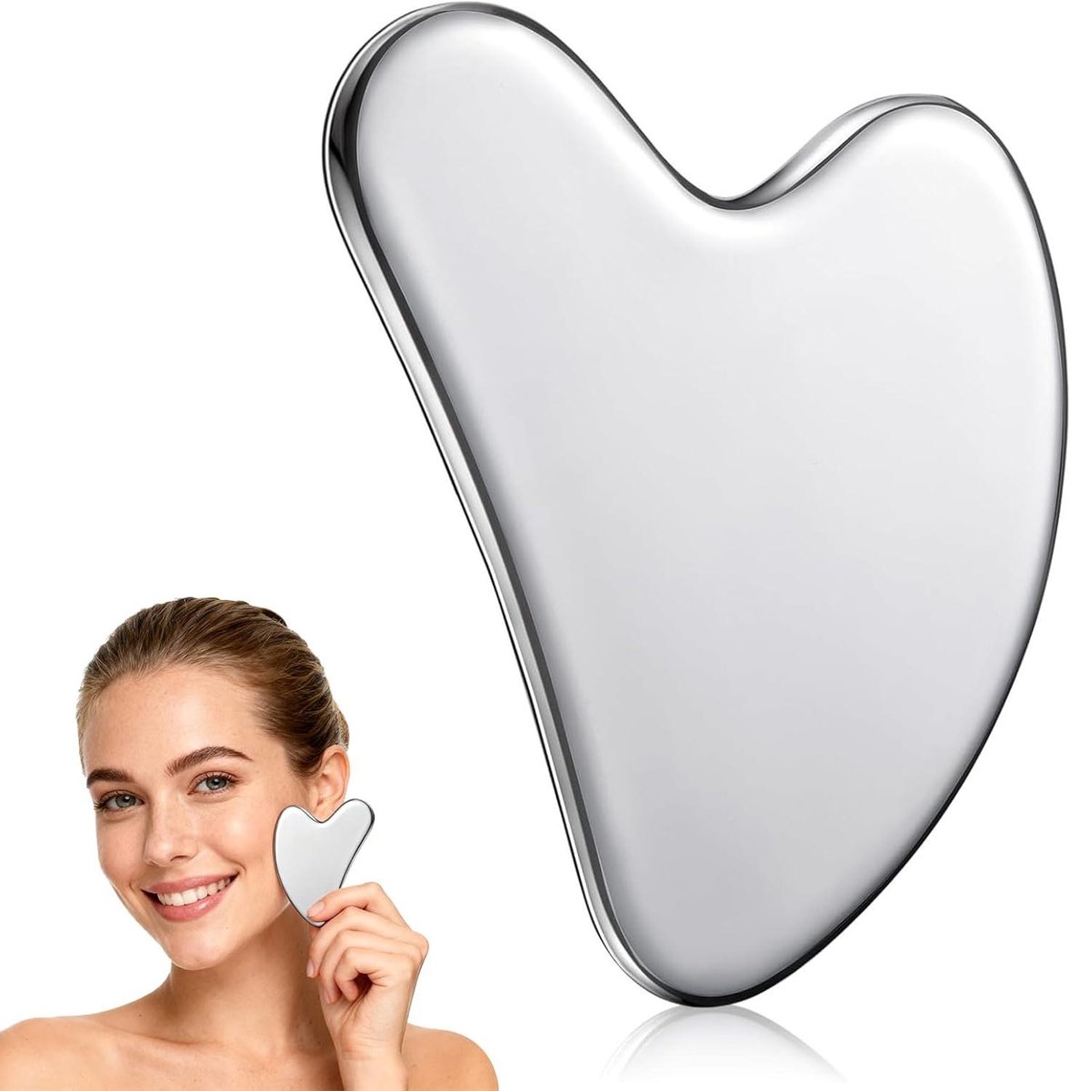 Gua Sha Bord Metaal - Triggerpoint Massage Tool - Pijnverlichting Lichaam - Roestvrij Staal