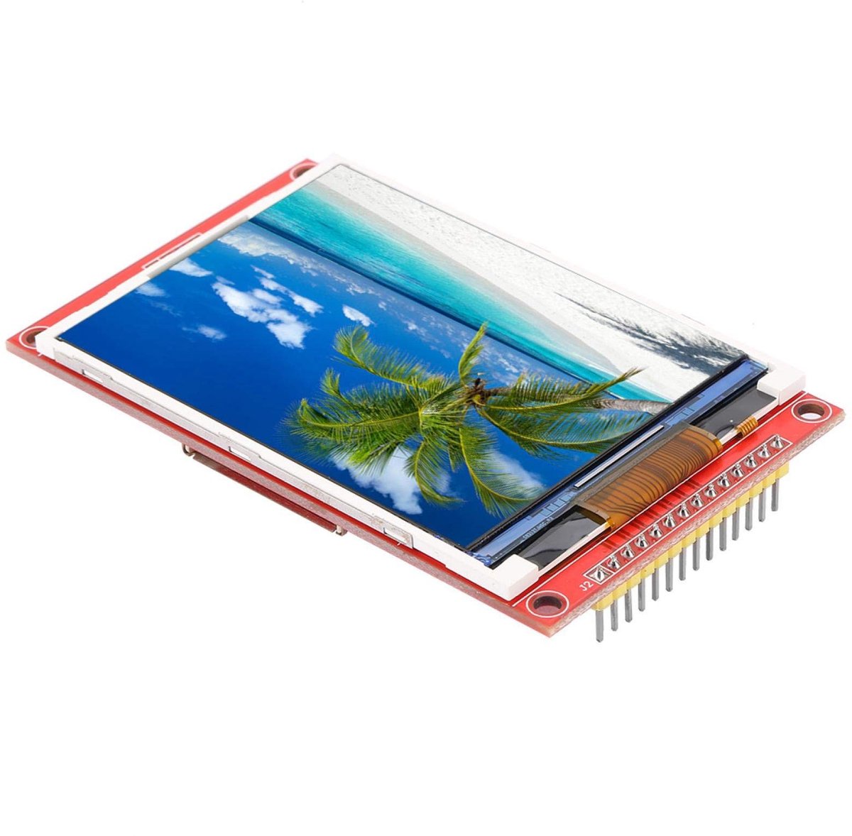 Allecto - LCD Controller Board Kit - kleurenscherm - 3,2 inch - Seriële interface - Met touch-functie - Geschikt voor hobbyprojecten - LCD-disp...