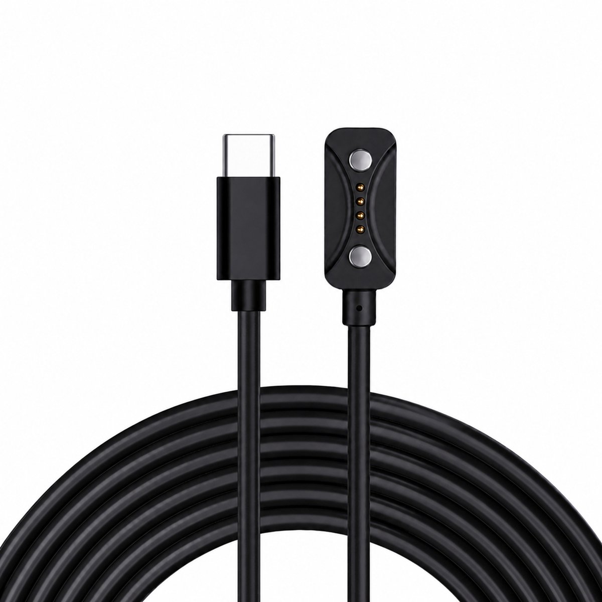 USB-C Oplader Geschikt voor Polar Ignite 3 / Pacer / Pacer Pro / Vantage V3 – Oplaadkabel – 1 Meter – Zwart