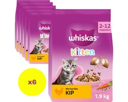 Whiskas Kattenbrokken - Junior - Kip - zak 6 x 1.9 kg