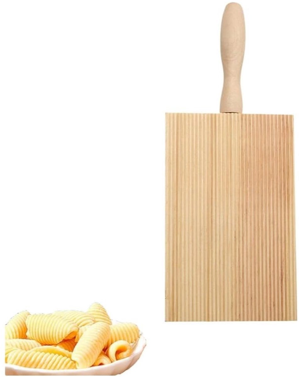 Allecto - Gnocchi Plank - Houten Pastaplank voor Authentieke Pasta Creaties - Ideaal voor Thuis Koken - Perfect voor Italiaanse Gerechten - Handgem...