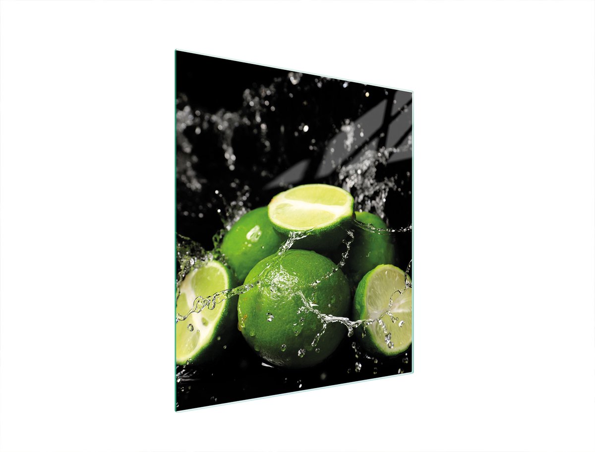 TMK ArtDeko - Glas Snijplank - 45x52 cm - Veilig en Hygiënisch - Limoen Design
