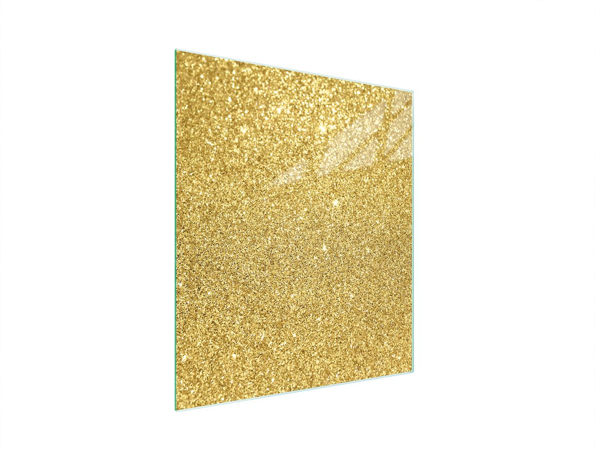 TMK ArtDeko - Snijplank van Gehard Glas - 45x52 cm - Gouden Kleur