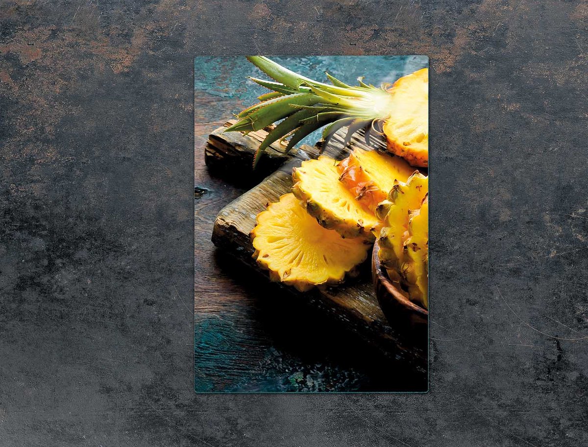TMK ArtDeko - Snijplank - Glas - 35x52 cm - Ananas Design