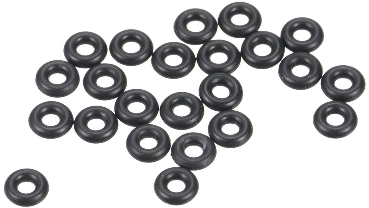 100 Stuks Nitril Rubber O-Ringen 3.2mm AD 1.2mm ID 1mm Breed voor Waterkranen, Loodgieterwerk en Auto Reparatie, Zwart