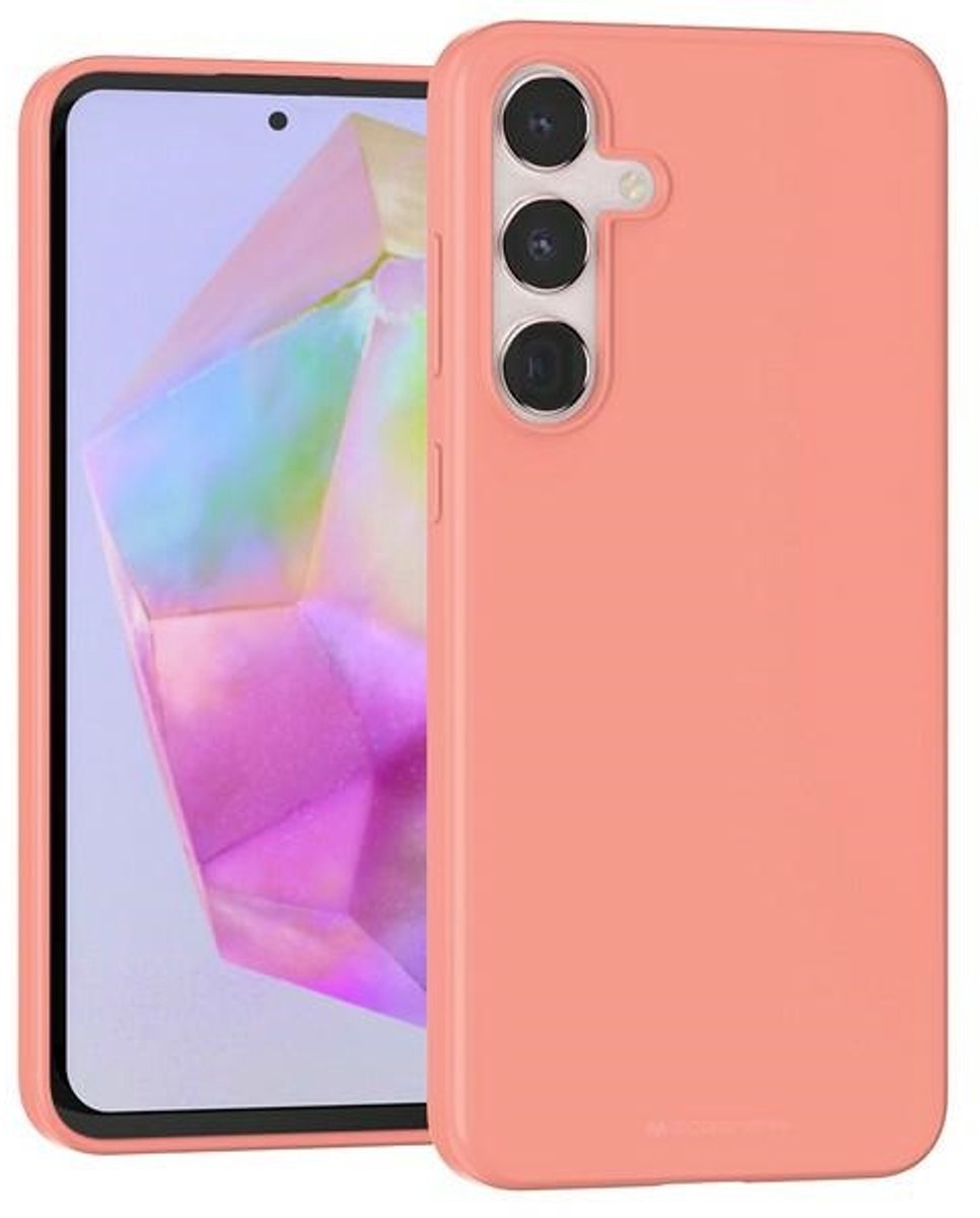 Mercury Soft - Hoesje voor Mobiele Telefoon - Lichtroze - Silicium - Samsung Galaxy A35