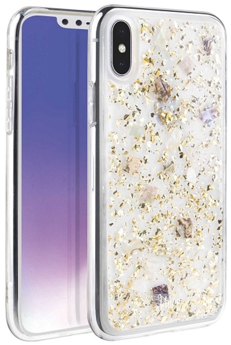 Uniq - Lumence - Clear hoesje voor iPhone Xs Max - goud