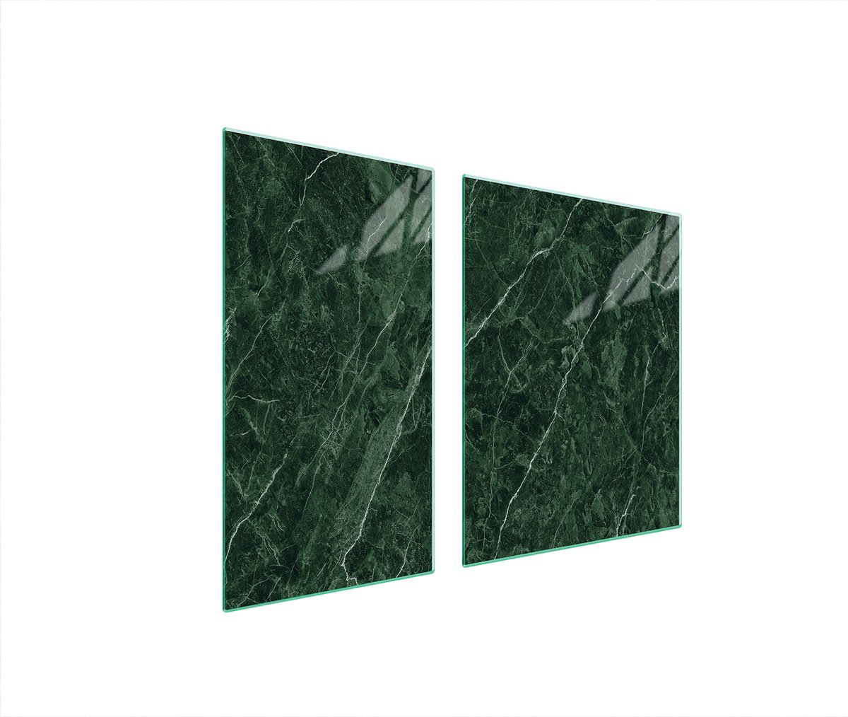 TMK ArtDeko - Serie - Glazen Beschermplaat - 90x52 cm - Marmer