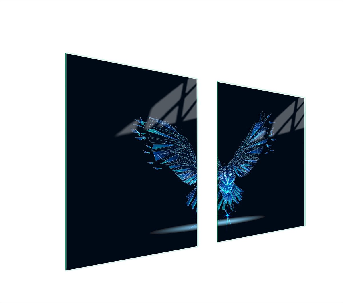 TMK ArtDeko - Snijplank - Glasplaat voor Fornuis - 85x52 cm - Vogelmotief