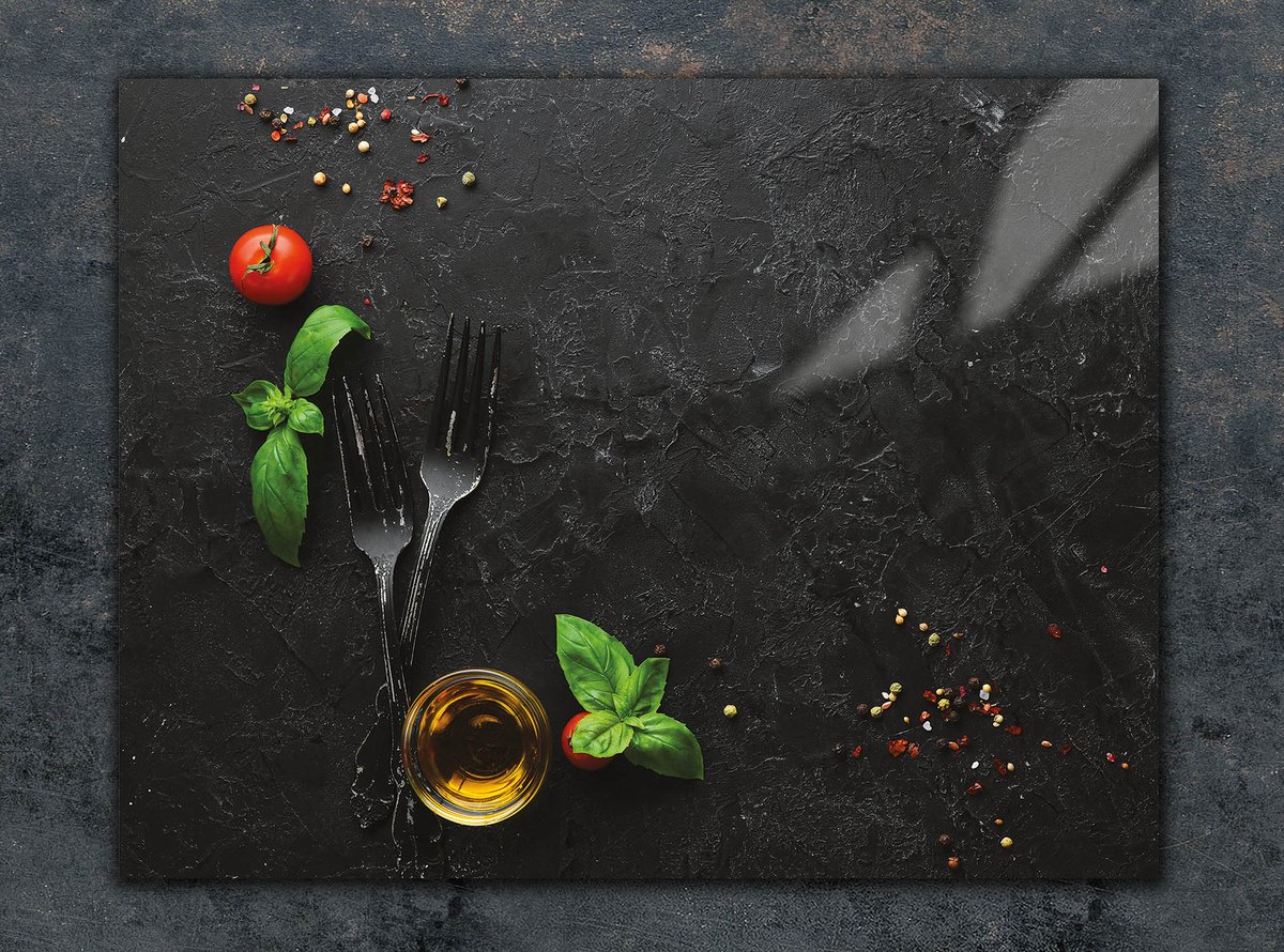 TMK ArtDeko - Snijplank Glas - 30x22 cm - Beschermplaat - Antibacterieel