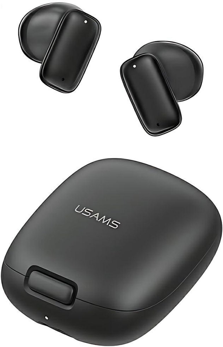 USAMS Bluetooth 5.3 TWS ID Series hoofdtelefoon draadloos zwart/zwart BHUID01 (ID25)