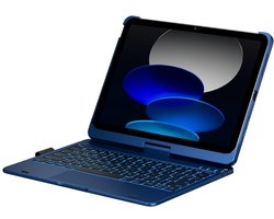 Typecase Flexbook - Tablet Toetsenbord - iPad Compatibel - Ciemnoniebieski - RGB Verlicht