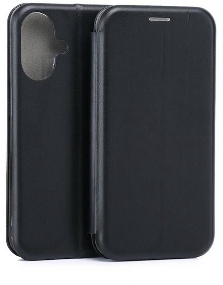 Beline Book Magnetisch iPhone 16 6,1" hoesje zwart/zwart