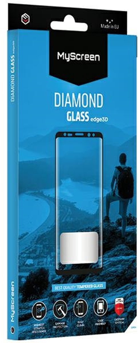 MS Diamond Glass Edge 3D OnePlus 12R 5G zwart/zwart Gehard glas