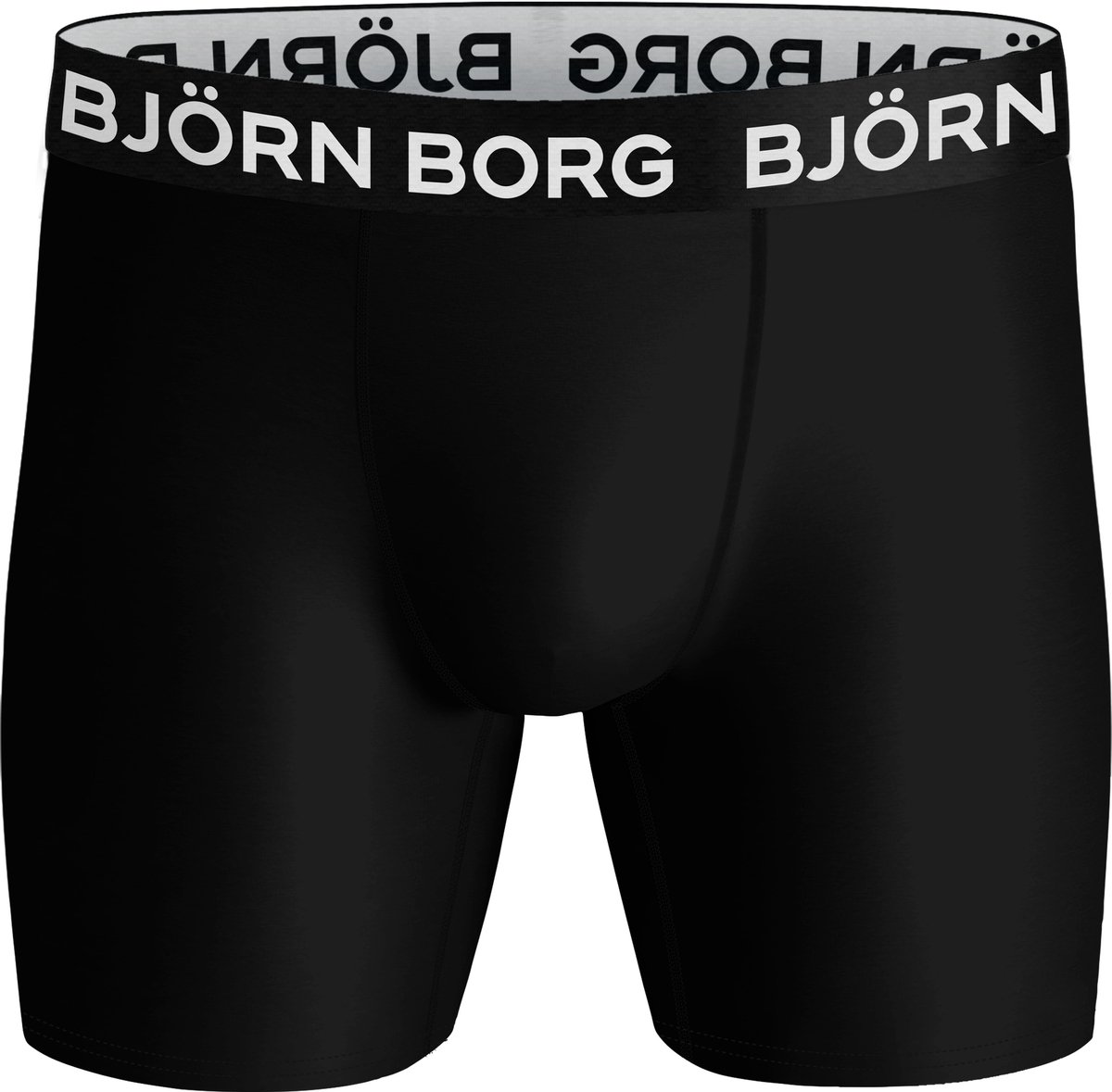 Björn Borg Sports Microfiber boxers - microfiber heren boxers lange pijpen (1-pack) - zwart