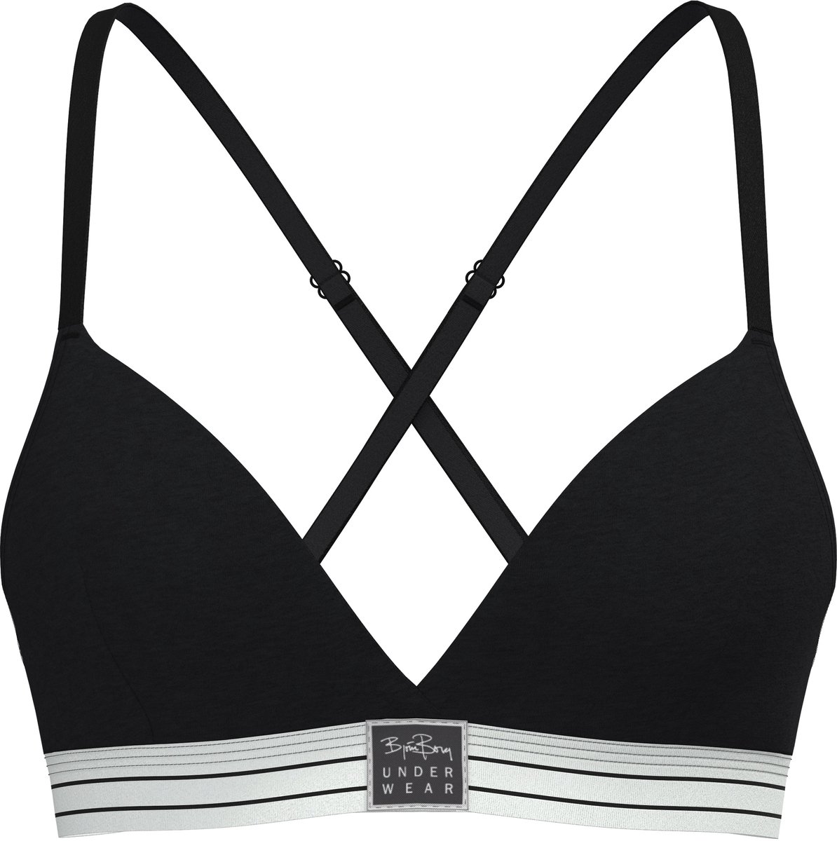 Björn Borg dames Original Triangle Bra - triangel BH (1-pack) - zwart