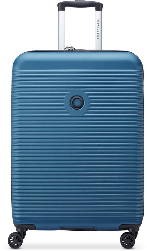 Delsey Freestyle Reiskoffer 70 cm uitbreidbaar met TSA slot en SECURITECH® rits – Blue