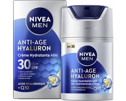 NIVEA MEN Anti-Age Power Hydraterende Moisturizer met SPF 30 - Hyaluronzuur + Q10 - Dagcrème voor…