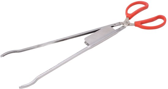 Allecto - Lange hengeltang - Krabbenzang - Hittebestendig roestvrij staal - 51 cm - Antislip handgrepen - Geschikt voor vissen - Blauw van Merkloos — afbeelding 3