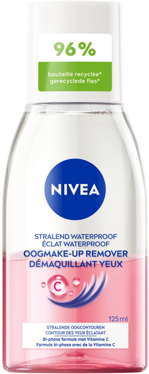 Bol.com NIVEA Stralend Waterproof Oogmake-up Remover - Geschikt voor waterproof make-up - Cleanser Met Vitamine C - 125 ml aanbieding