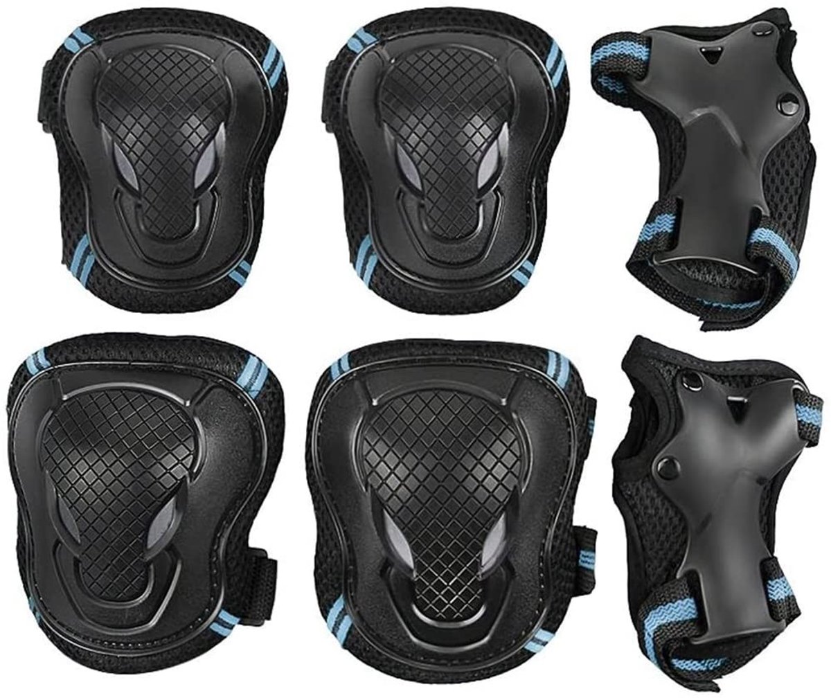 Allecto - Beschermset Volwassenen - Knie Elleboog Pols Beschermers - Veiligheid en Comfort - Zwart - Skaten - Bescherming - Geschikt voor Sporten -...