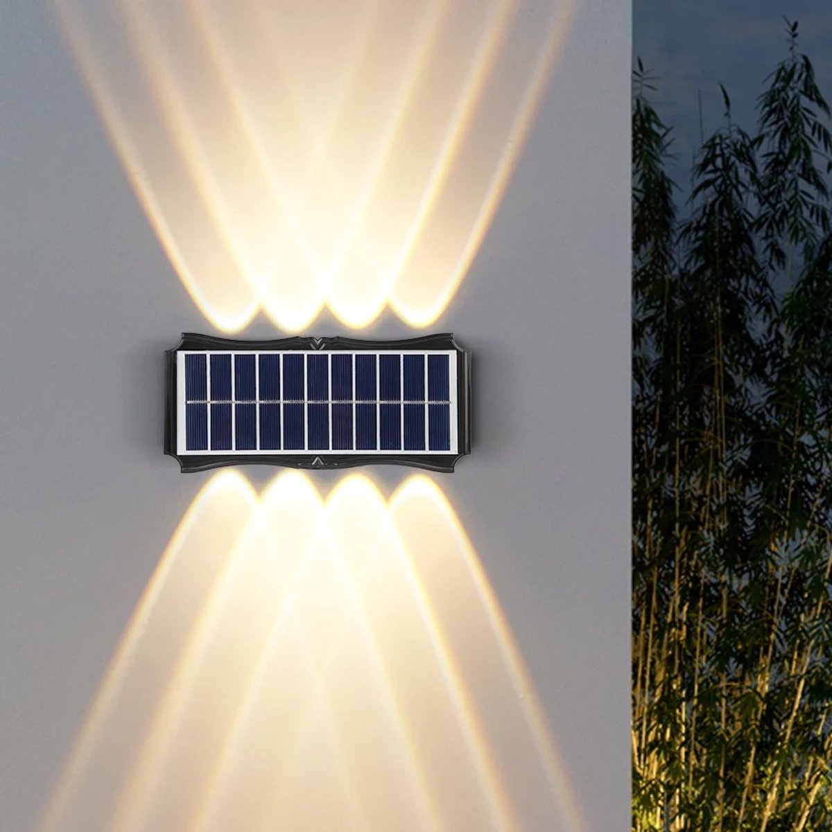 Archi Solar wandlamp set – Lampen - 3 stuks – LED buitenverlichting – Warm licht – Waterdicht IP65 – Schemersensor - 10 Uur