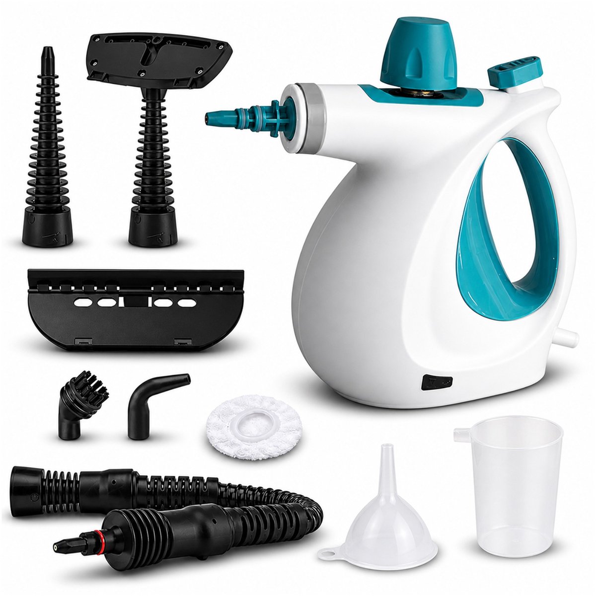 Velaré® Stoomreiniger 1050W – Handheld Stoomreiniger met 170°C Hete Stoom – Krachtige Dieptereiniging Zonder Chemicaliën – Voor Badkamer, Keuken, Auto & Ramen