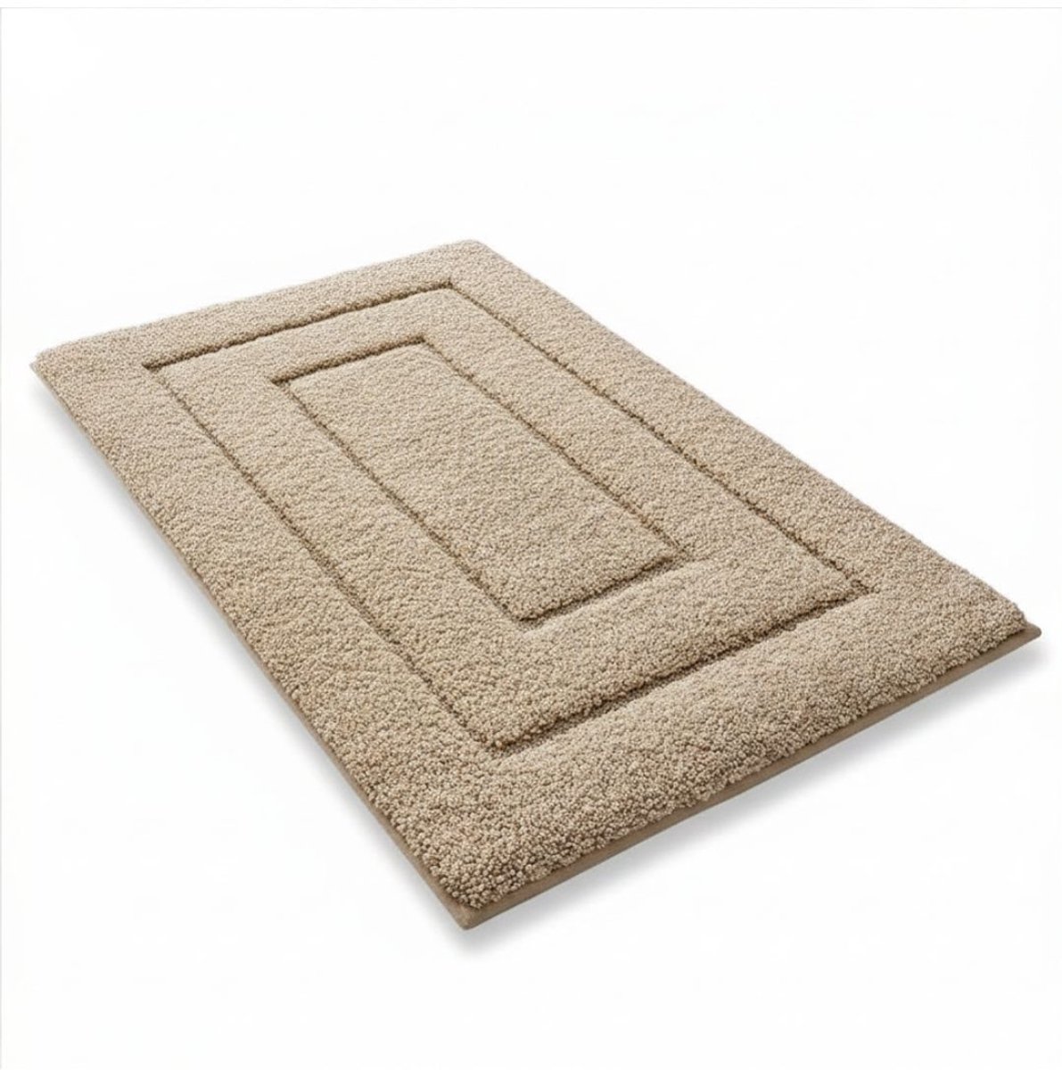 DnA® Badmat - Badmat Antislip - Douchemat - Beige - 60cm x 40cm x 2cm