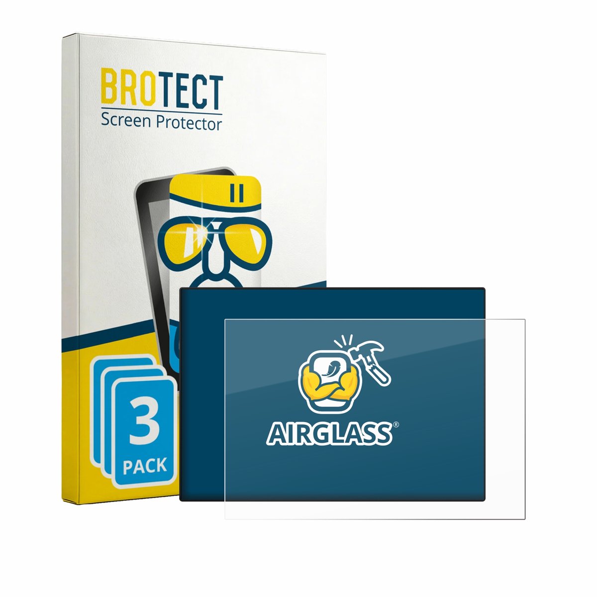 Screenprotector 3 Stuks voor CrossControl CCpilot V700 Beschermglas transparant