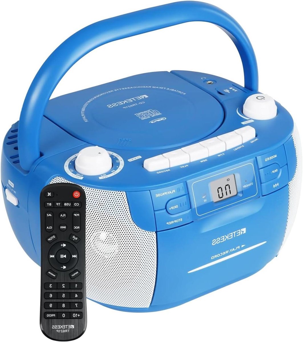 Draagbare CD Speler - Boombox Cassette - Muziek Luisteren - Stereo Dubbele Luidsprekers - 26 x 219 x 139 cm