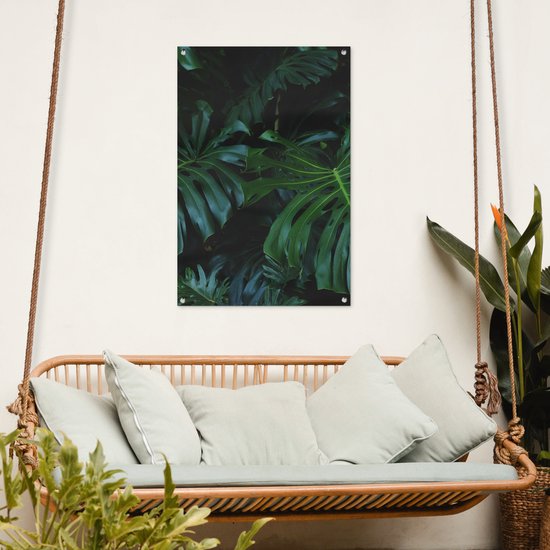 Posters de jardin Jungle - Vert - Feuilles - 60x90 cm - Toile de jardin