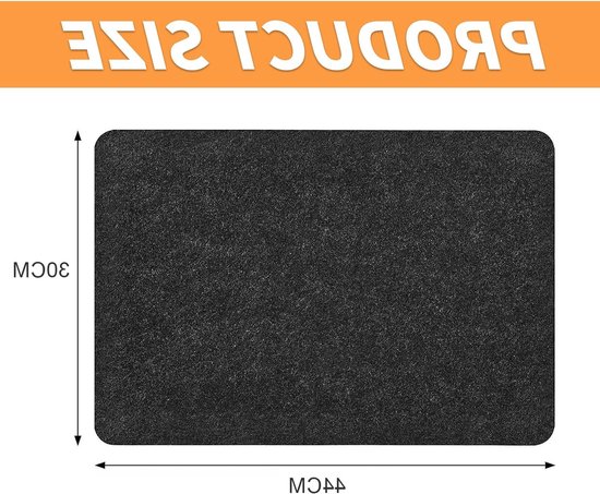 Hittebestendige en brandwerende mat voor de keuken - Isolatie en bescherming voor werkbladen, 44 x 30 cm, ideaal voor bakken en koken — afbeelding 5