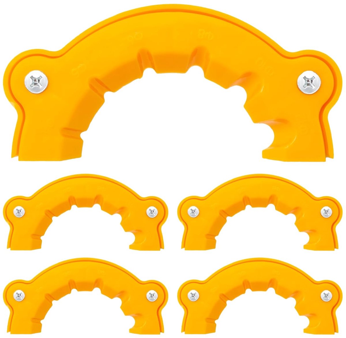 Boor Slijper - Schuurgereedschap Set - Boren Scherp Maken - Veelzijdige Maten - 5 Stuks - Geel