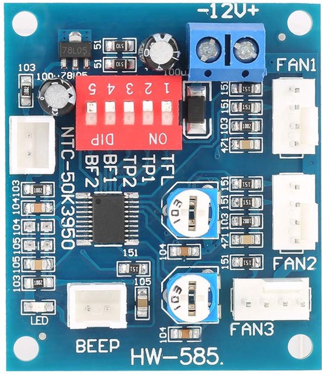PWM Driver Module, DC 12V 4-draads PWM Fan Speed Controller Regulator Module voor pc