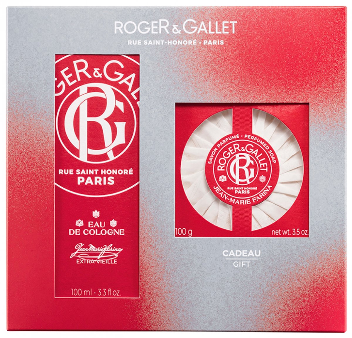Roger & Gallet Jean-Marie Farina Eau de Cologne 100 ml + Gratis 100g Geparfumeerde Zeep