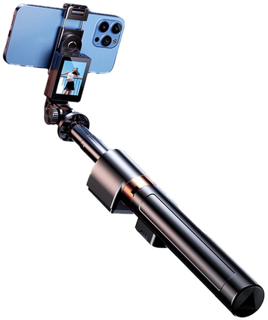 Xcruiser FlowTrack Smart Tracking Statief voor Smartphone - Auto Follow - met Mirroring Functie Met afneembaar LCD-scherm voor live schermweergave en eenvoudige framing tijdens het opnemen.