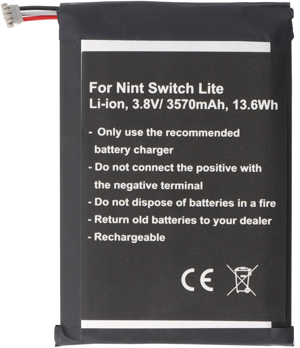 Accu geschikt voor Nintendo Switch Lite, Li-ion, 3.8V, 3500mAh, 12.9Wh