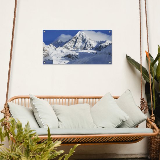 Poster de jardin La montagne autrichienne dans le parc national du Hohe Tauern - 80x40 cm - Décoration murale Outdoor - Poster de jardin - Toile de jardin - Poster de clôture - Tableau de jardin