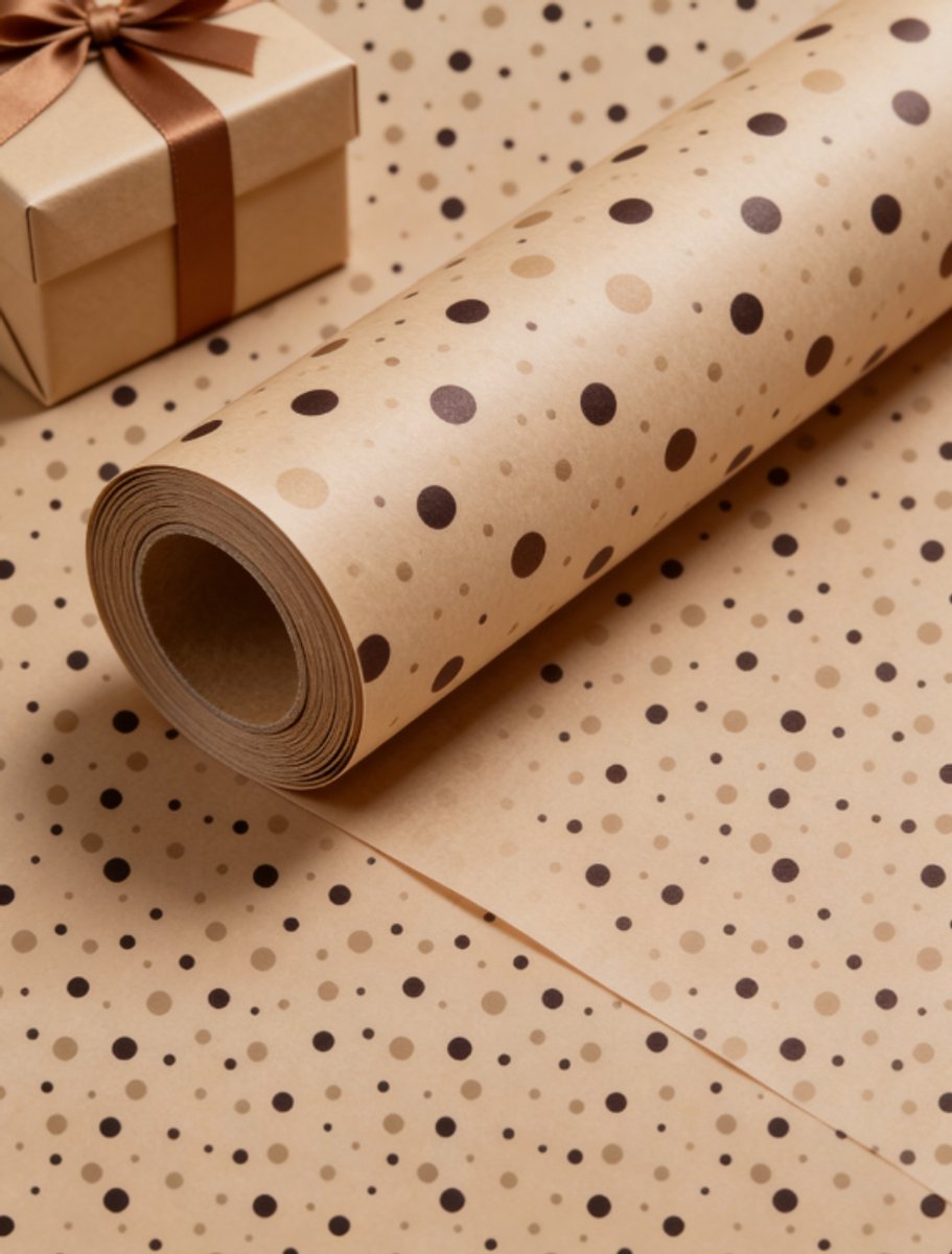 Cadeaupapier Rol 70 cm x 200 meter – Extra Dik Inpakpapier 80 gram – Professioneel Cadeaupapier voor Winkels & Retail Gebruik
