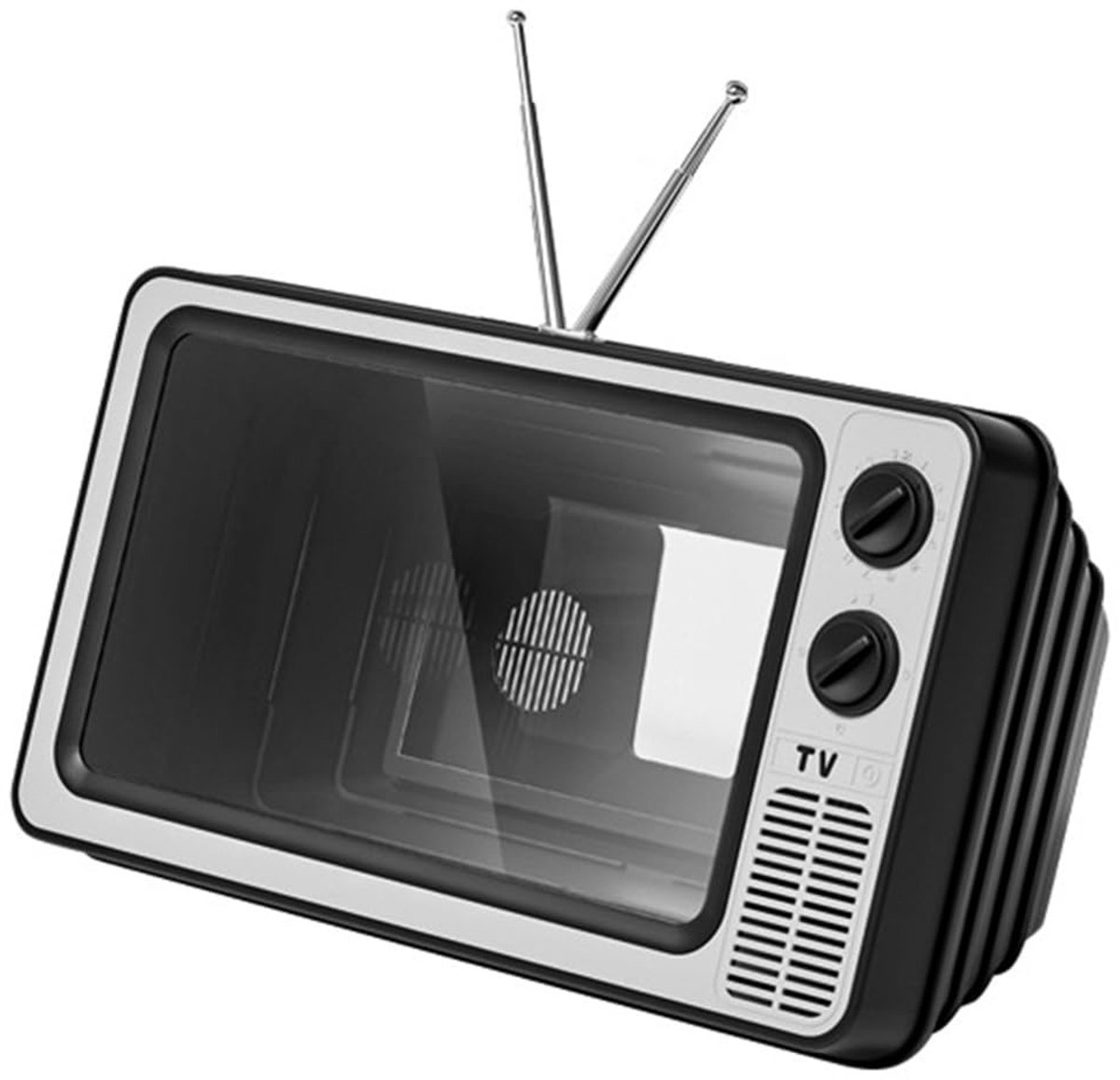 Allecto - Telefoon Scherm Vergroter - Retro TV Design - Ideaal voor Thuisgebruik - Verhoogde Schermervaring - Geschikt voor Mobiele Telefoons - Com...