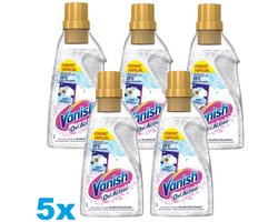 Vanish Oxi Action Gel – 5 x 1400ml – Vlekverwijderaar voor Witte Was – Stralend Wit