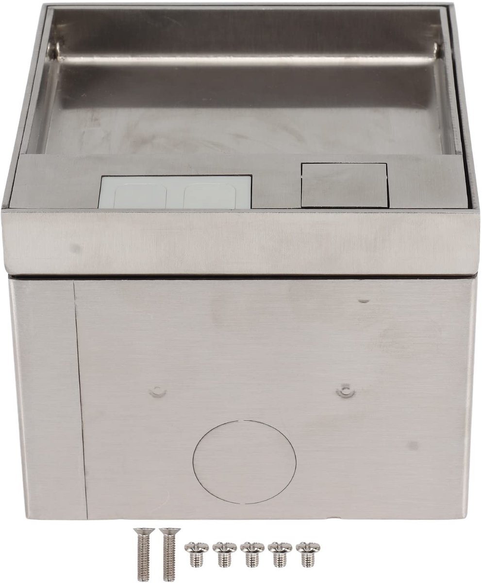 Allecto - EU-vloerstopcontact - Waterdicht - Inbouwuitgang - AC250V - Veilig voor binnen en buiten - Perfect voor kantoor en school