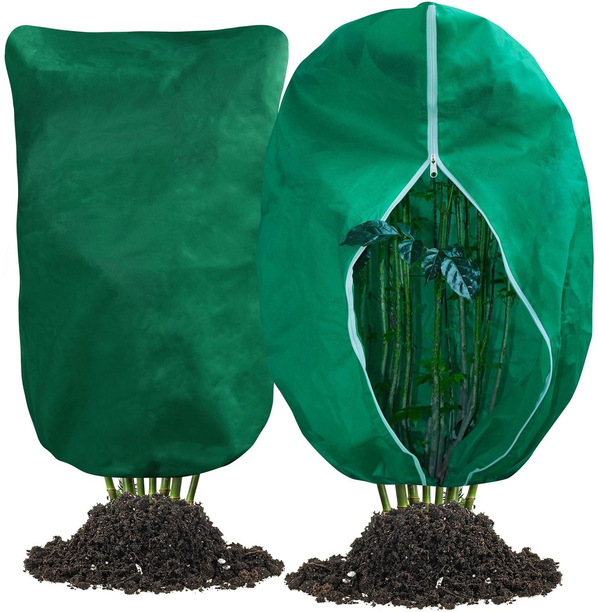 NTHProducts - Plantbeschermhoes - Fleece Materiaal - Voor Winterbescherming - 80x120cm - Ademend en Duurzaam - Geschikt voor Potplanten en Bomen