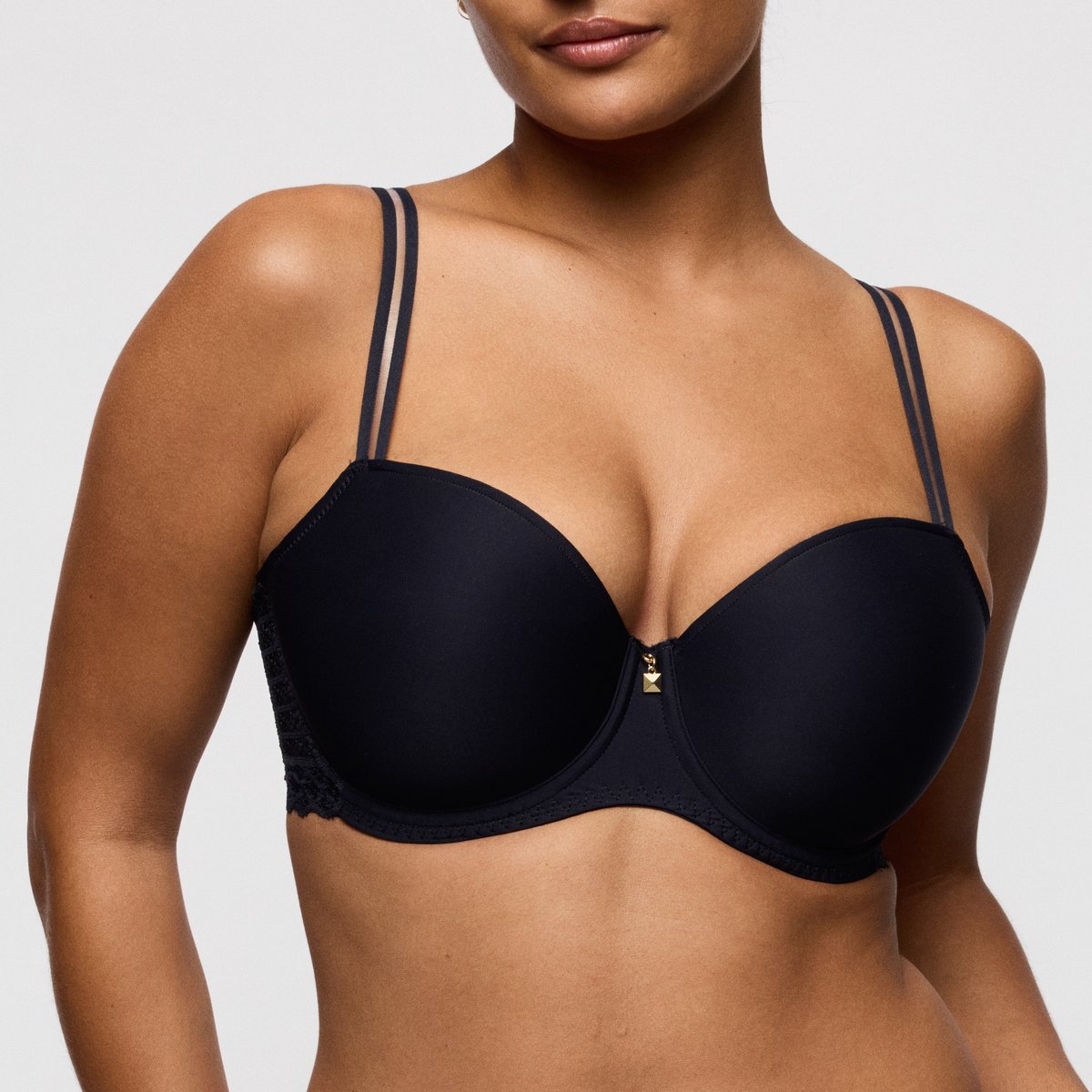 PrimaDonna Twist Twist Side Voorgevormde Balconette Bh 0242572 Charbon - maat EU 80D / FR 95D