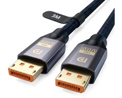 DisplayPort Kabel 2.1 - 16K@60Hz/8K@120Hz/4K@144Hz - DisplayPort naar DisplayPort - DP kabel - 3 meter