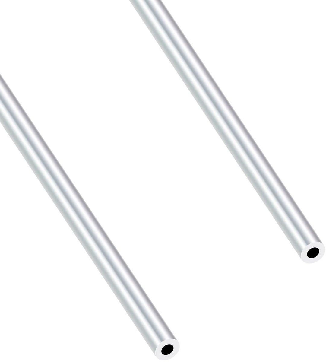 NTHProducts - Aluminium Ronde Buizen - 6063 Aluminium - Hoogwaardige Kwaliteit - 8mm OD 4mm ID - 400mm Lengte - DIY Model - Geschikt voor Industrieel G...