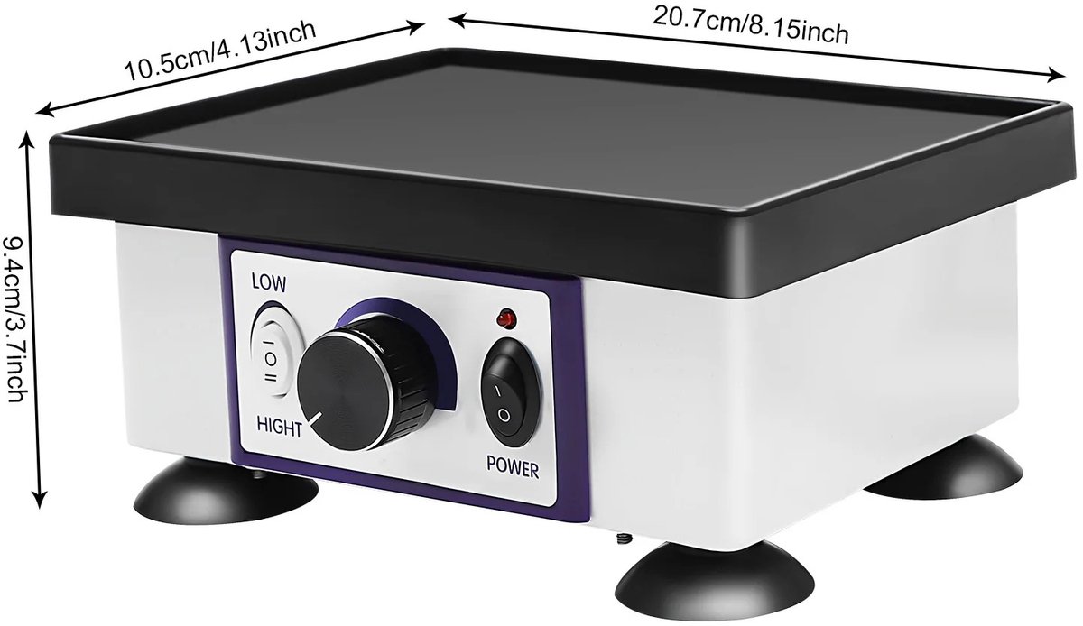 Novari - Tandtechnische vibrator - Lab Shaker oscillator - Krachtige prestaties - Efficiënte vibratiemachine - 20,7×10,5×9,4cm