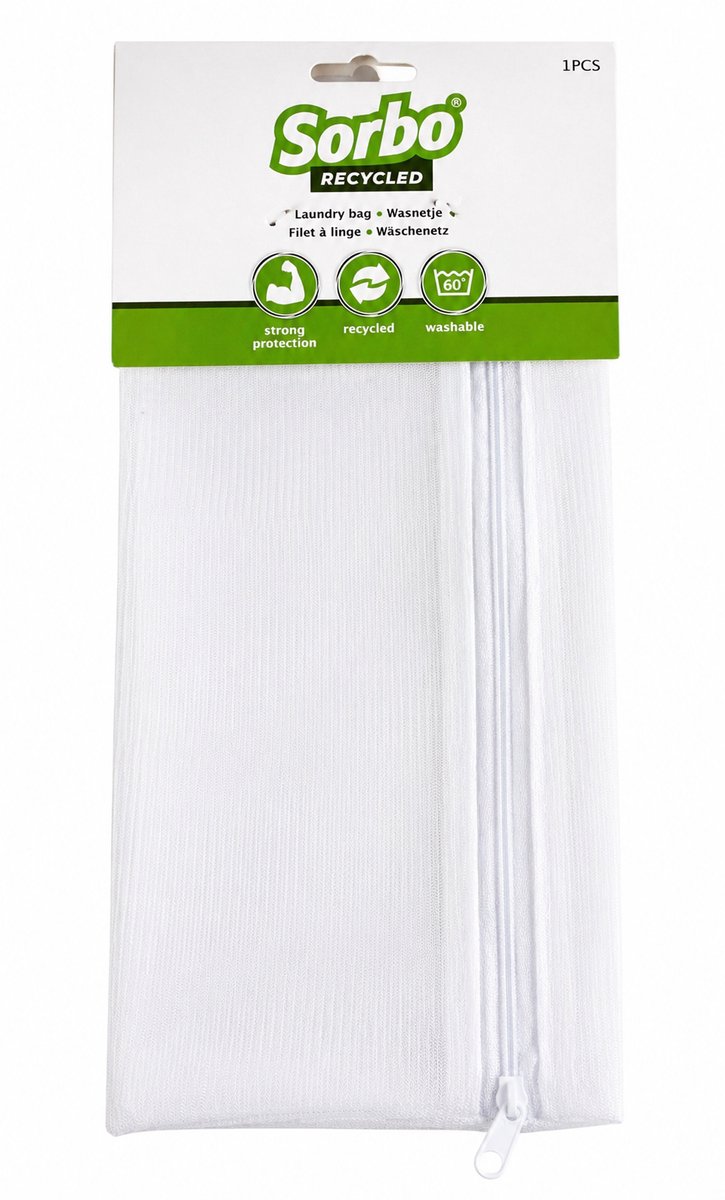 Sorbo 2x Waszakje Gerecycleerd 30x40cm 60g/m² – Duurzame Waszak