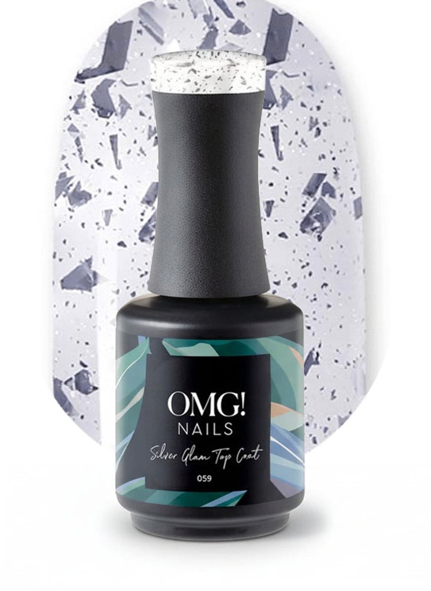 Limea OMG Gellak 059 Silver Glam Top Coat 15ml - OMG nails