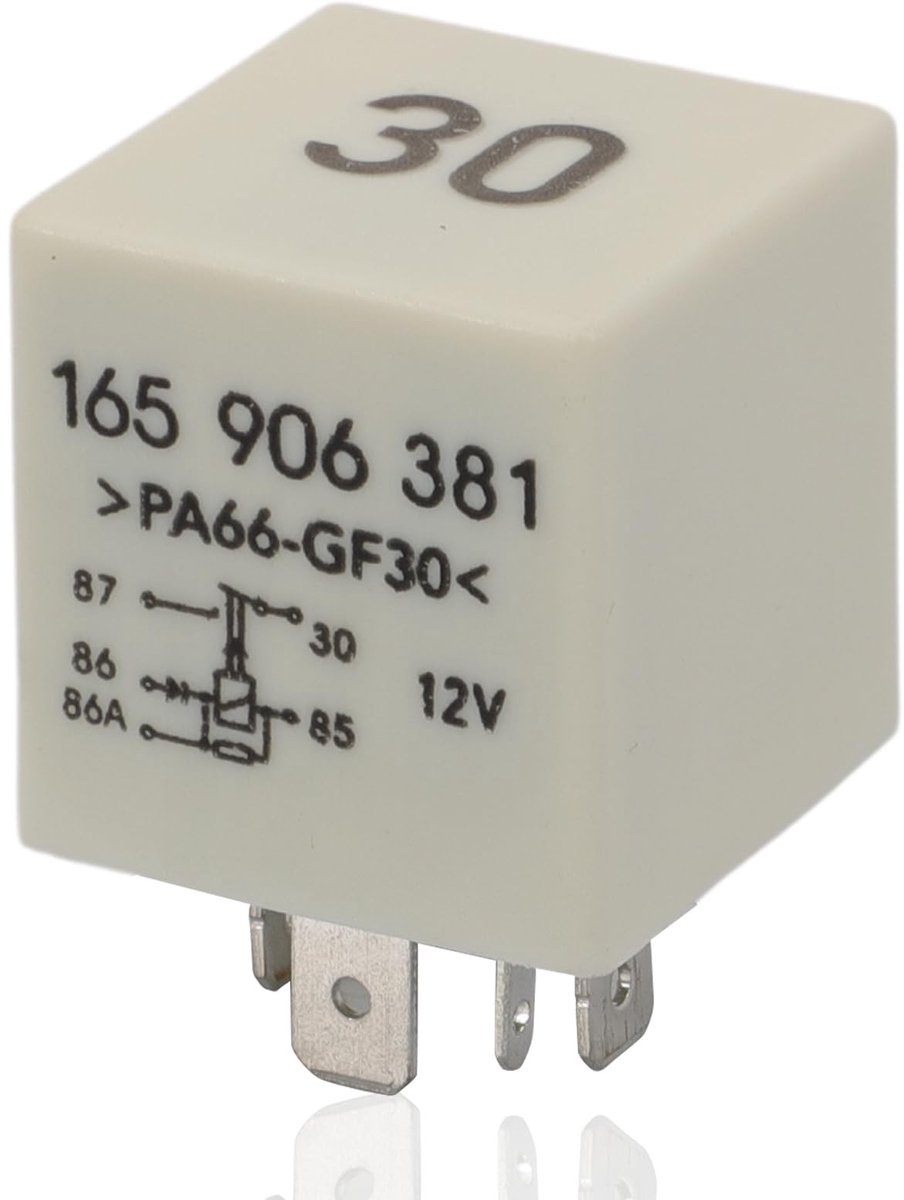 Allecto - Relay 3/30 - Elektronisch relais - Zwart - Audi A4 - VW Corrado - VW Passat - Geschikt voor diverse modellen
